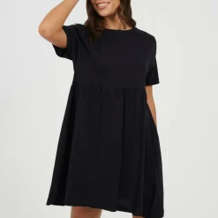 Womens Jersey Smock Dress
