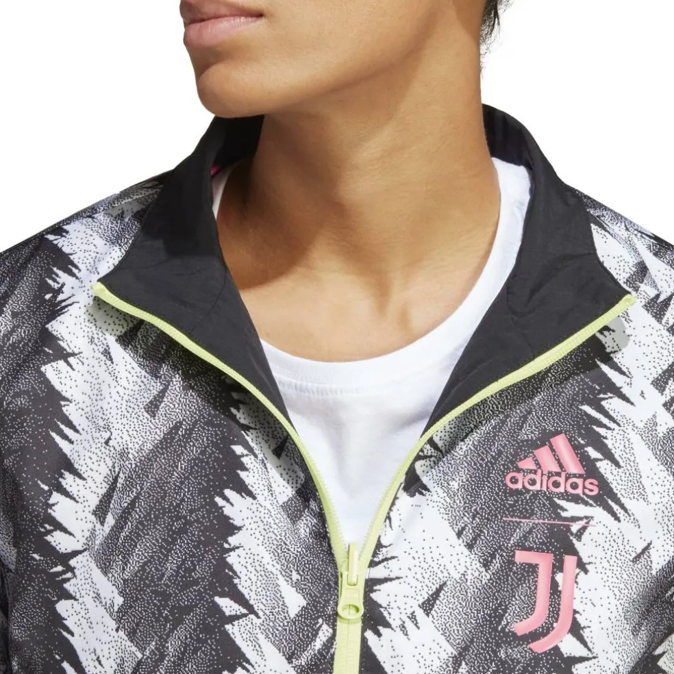 Women's Juventus Anthem Reversible Long Sleeve Licensed Rain Anorak