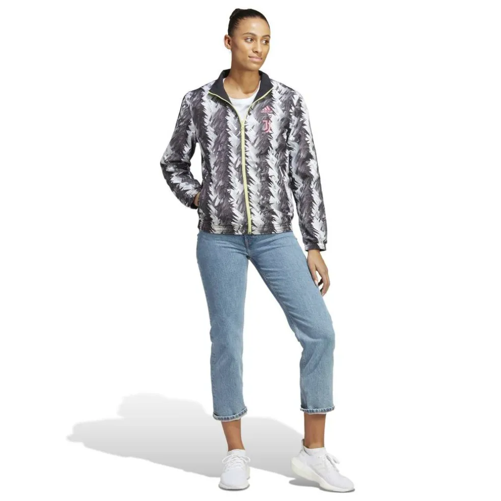 Women's Juventus Anthem Reversible Long Sleeve Licensed Rain Anorak