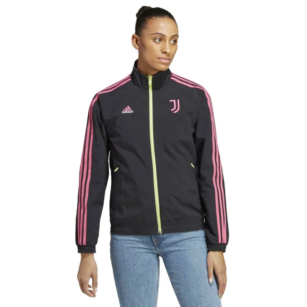 Women's Juventus Anthem Reversible Long Sleeve Licensed Rain Anorak