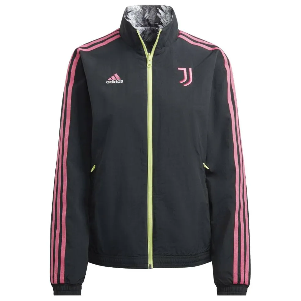 Women's Juventus Anthem Reversible Long Sleeve Licensed Rain Anorak