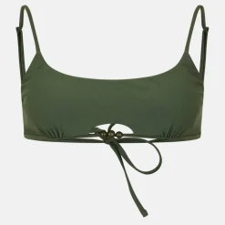 Women's JW Beaded Scoop Crop Top Bikinis