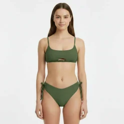 Women's JW Beaded Scoop Crop Top Bikinis