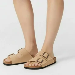 Womens JW Cork Strap Flat Sandals
