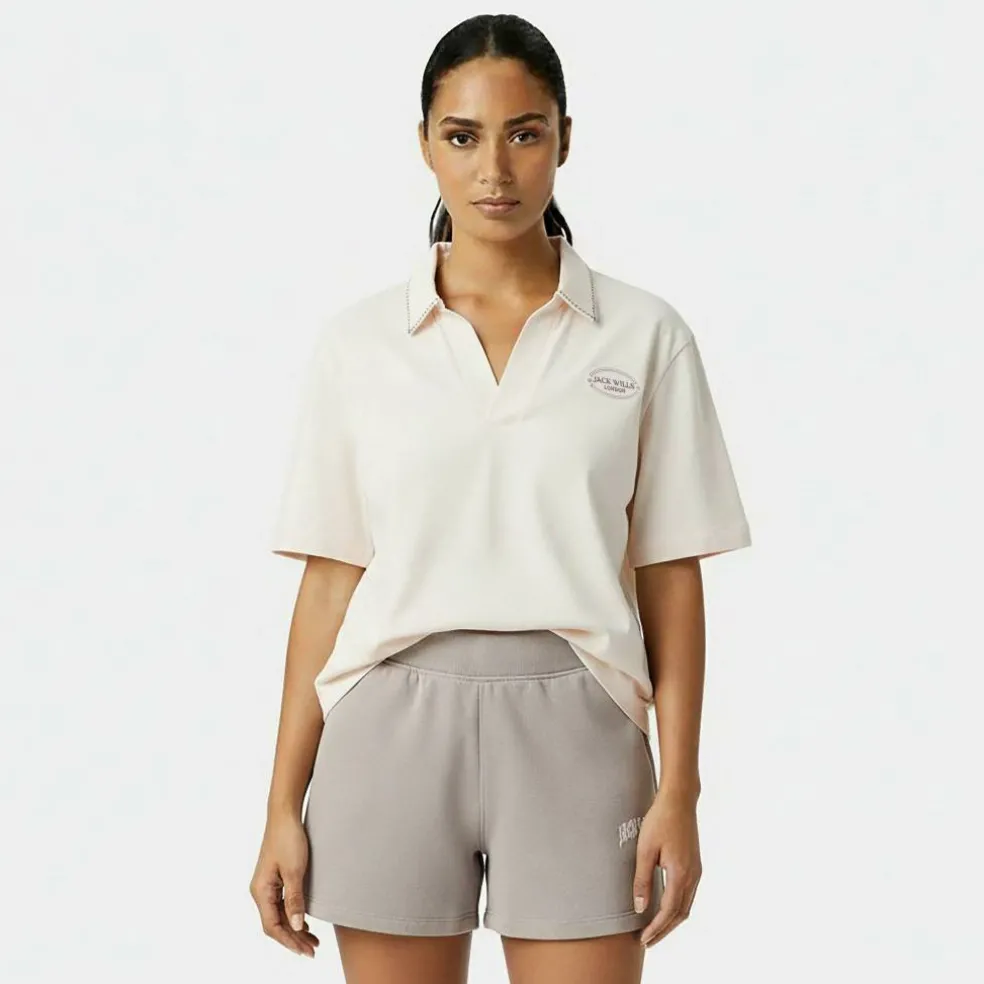 Women's JW Slouchy Short-Sleeve Polo Shirt