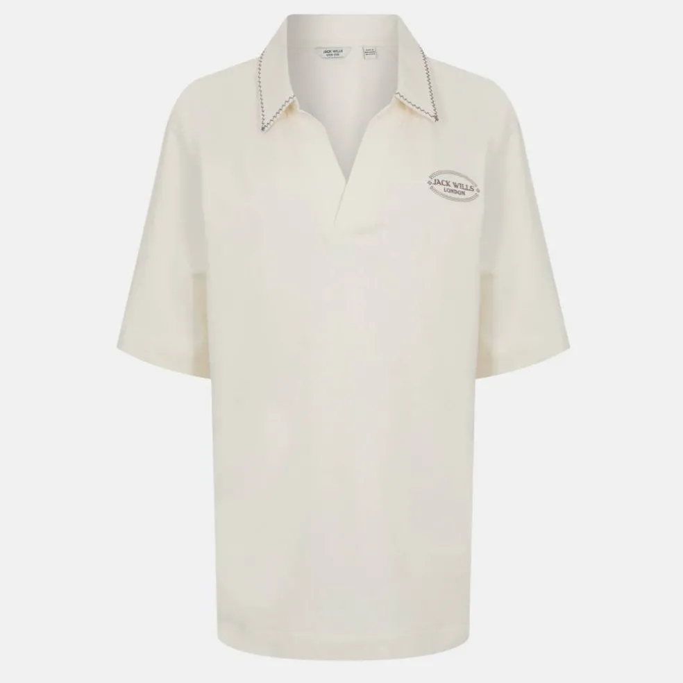 Women's JW Slouchy Short-Sleeve Polo Shirt