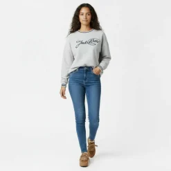 Women's JW Sport Stripe Crew Sweatshirt