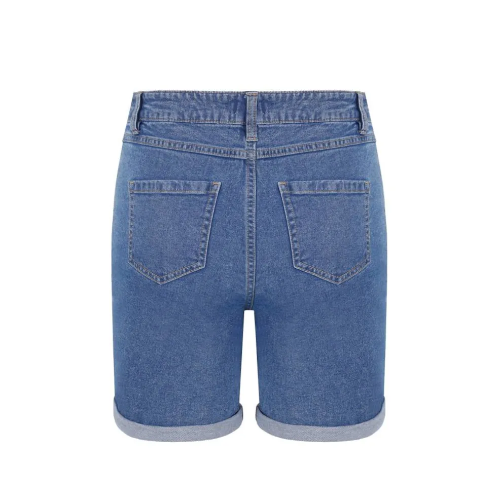 Women's Knee-Length Denim Shorts