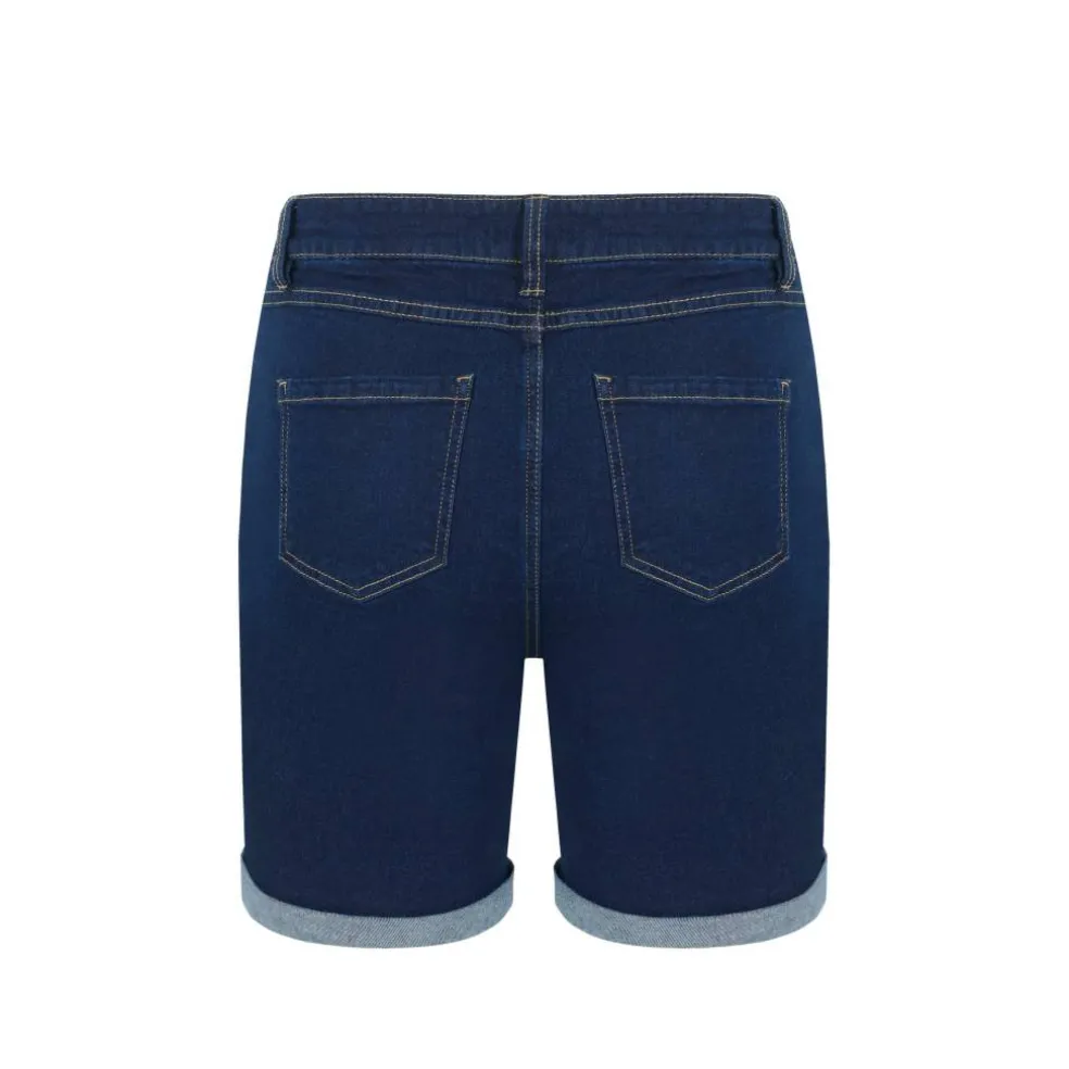 Women's Knee-Length Denim Shorts