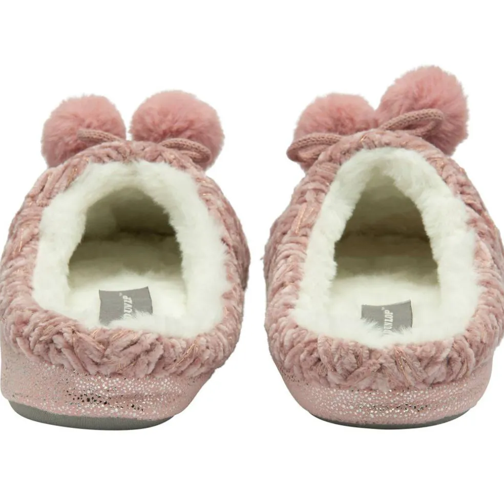 Womens Knitted Mule Slippers