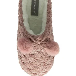 Womens Knitted Mule Slippers