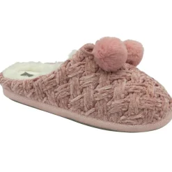 Womens Knitted Mule Slippers