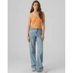 Women's Knitted Short-Sleeve Crop Top