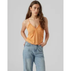 Women's Knitted Short-Sleeve Crop Top