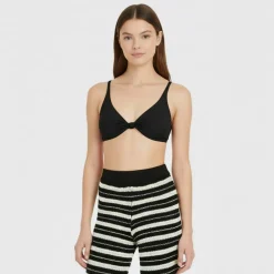 Women's Knot Front Crop Top Bikini