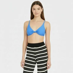 Women's Knot Front Crop Top Bikini