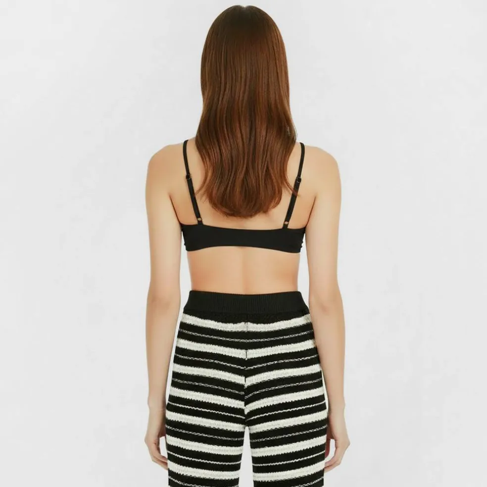Women's Knot Front Crop Top Bikini