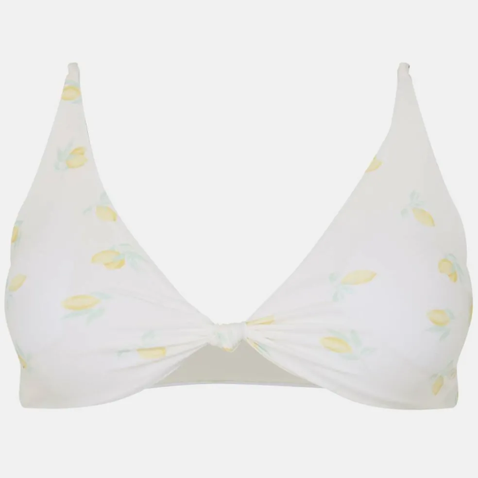 Women's Knot Front Crop Top Bikini
