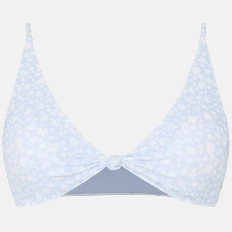 Women's Knot Front Crop Top Bikini