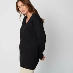 Women's Lace Trim Brushed Crew Neck Jumper