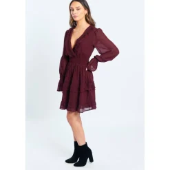 Women's Lace Trim Mini Dress