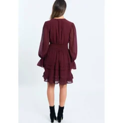 Women's Lace Trim Mini Dress