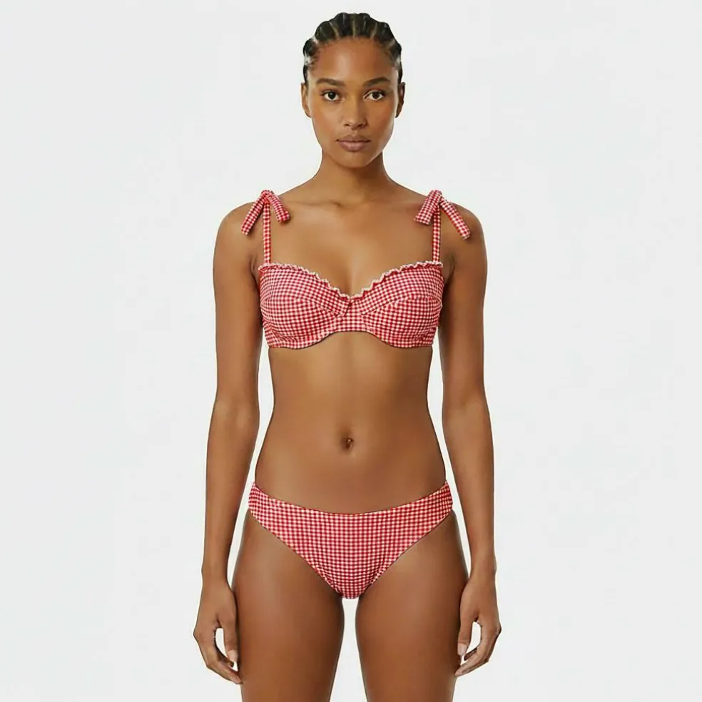 Women's Lettuce Edge Balconette Bikini
