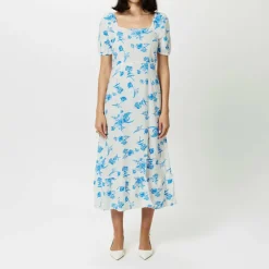 Women's Linen Milkmaid Dress