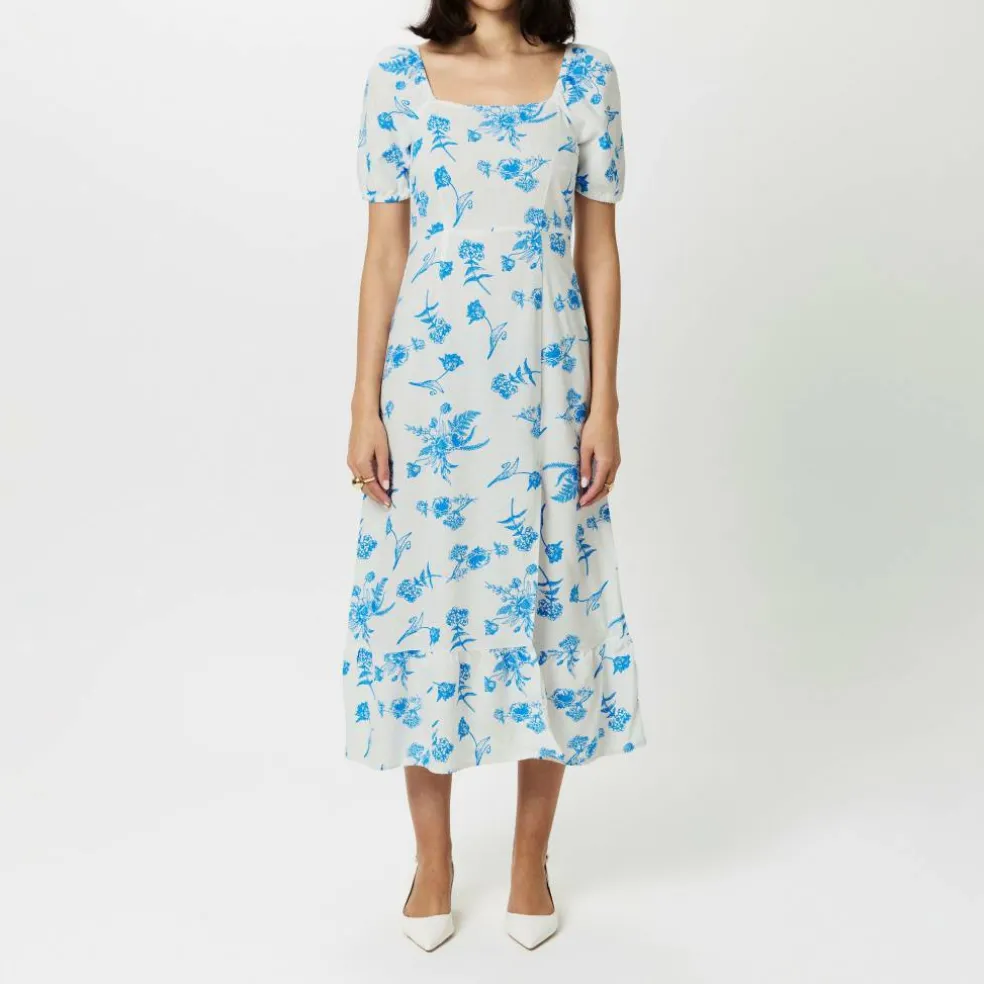 Women's Linen Milkmaid Dress