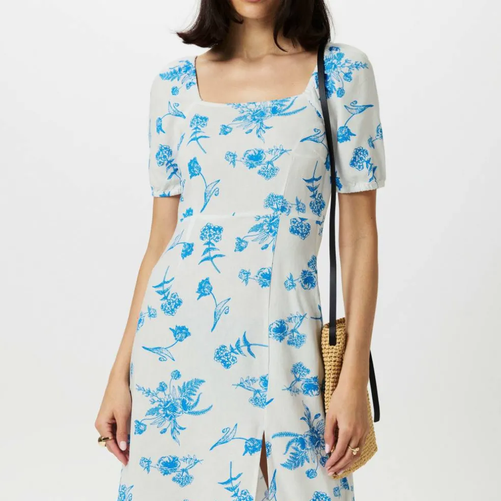 Women's Linen Milkmaid Dress