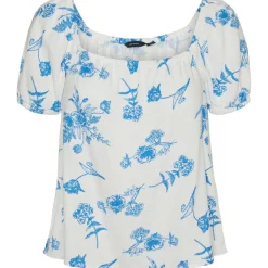 Women's Linen Short-Sleeve Blouse