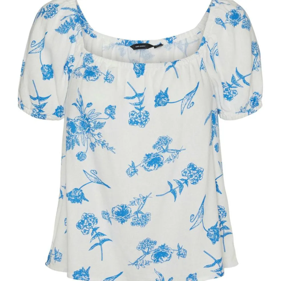 Women's Linen Short-Sleeve Blouse