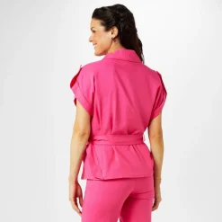 Women's Linen Short Sleeve Overcoat
