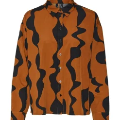 Women's Long-Sleeve Patterned Shirt