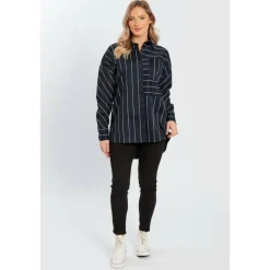 Women's Long-Sleeve Patterned Shirt