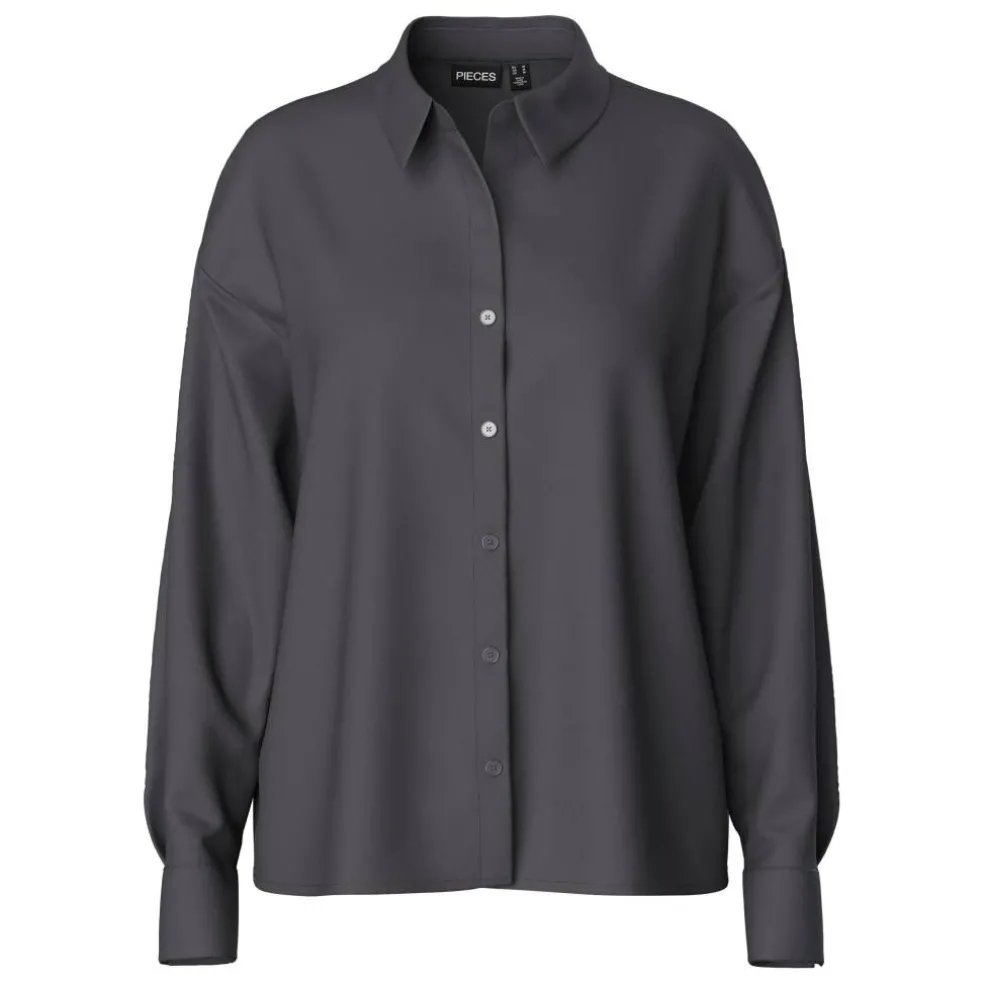 Women's Long-Sleeve Plain Shirt