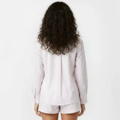 Women's Long-Sleeve Poplin Patterned Shirt