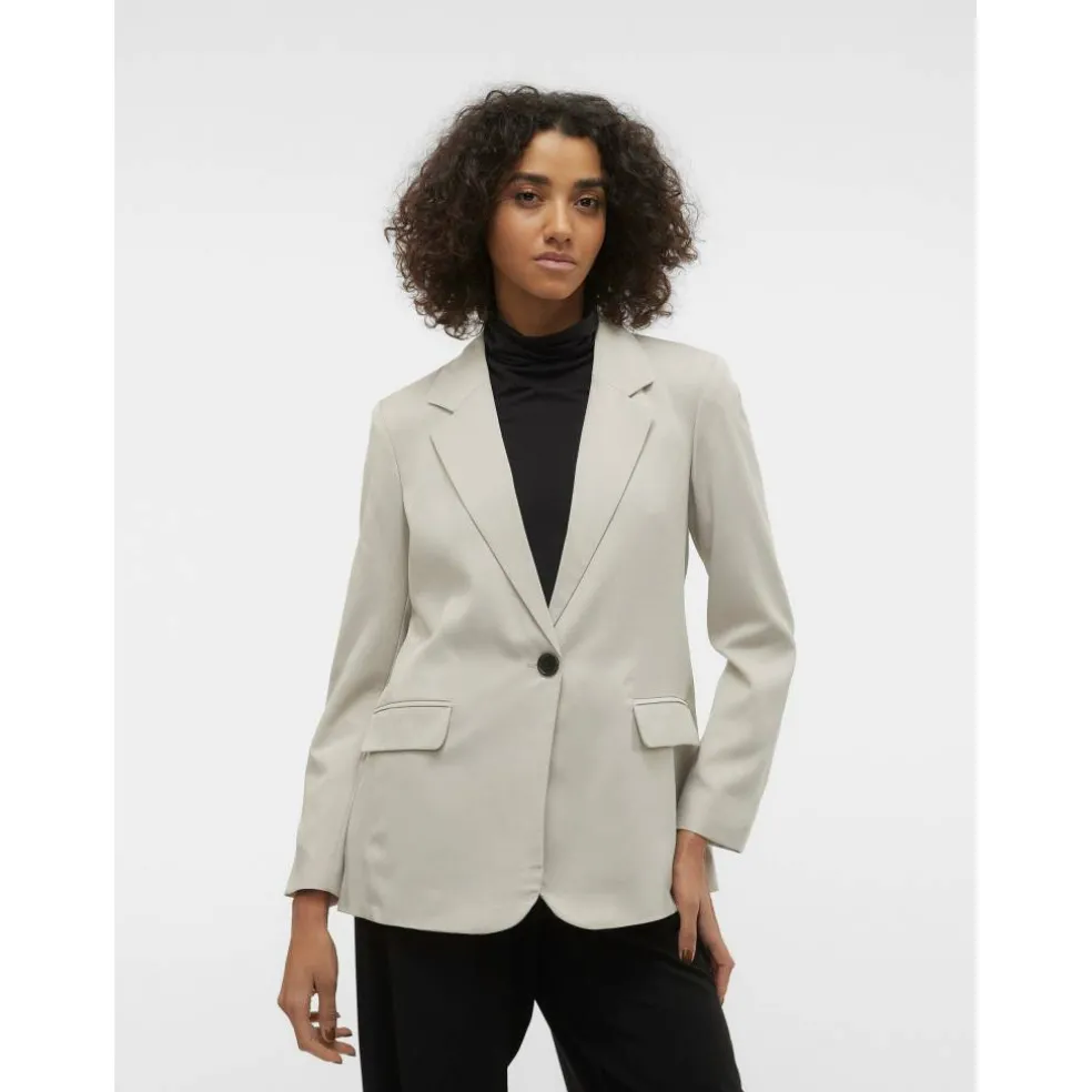 Women's Long Sleeve Relaxed Fit Blazer