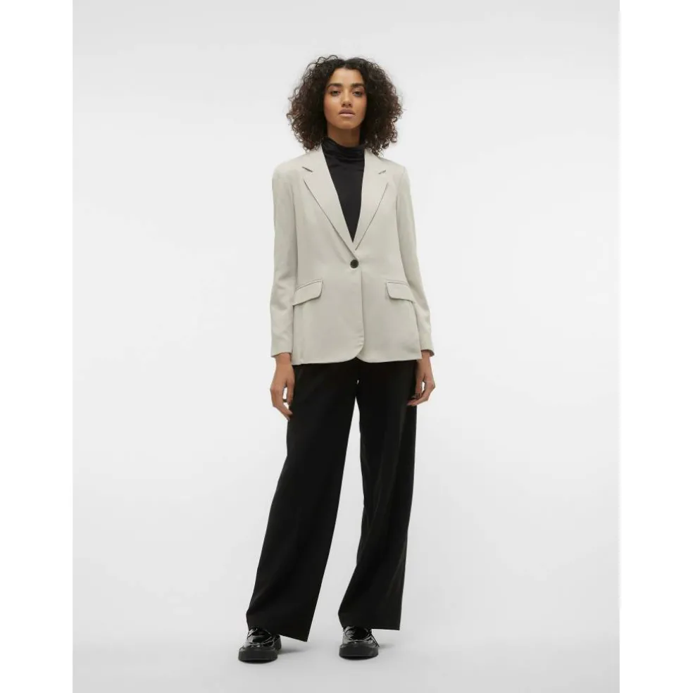 Women's Long Sleeve Relaxed Fit Blazer