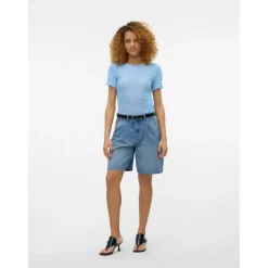 Women's Long-Sleeve Textured Blouse