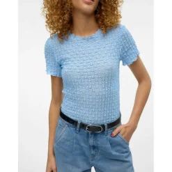 Women's Long-Sleeve Textured Blouse