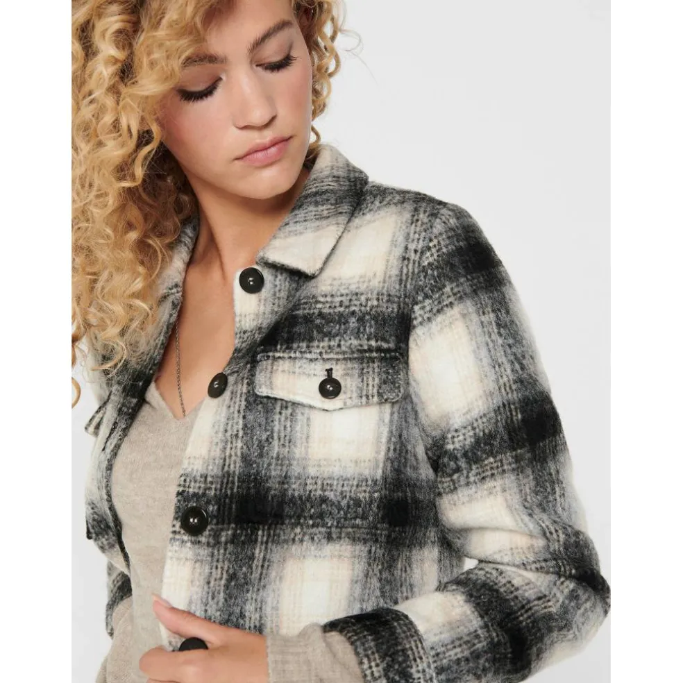 Women's Lou Check Long Sleeve Overshirt