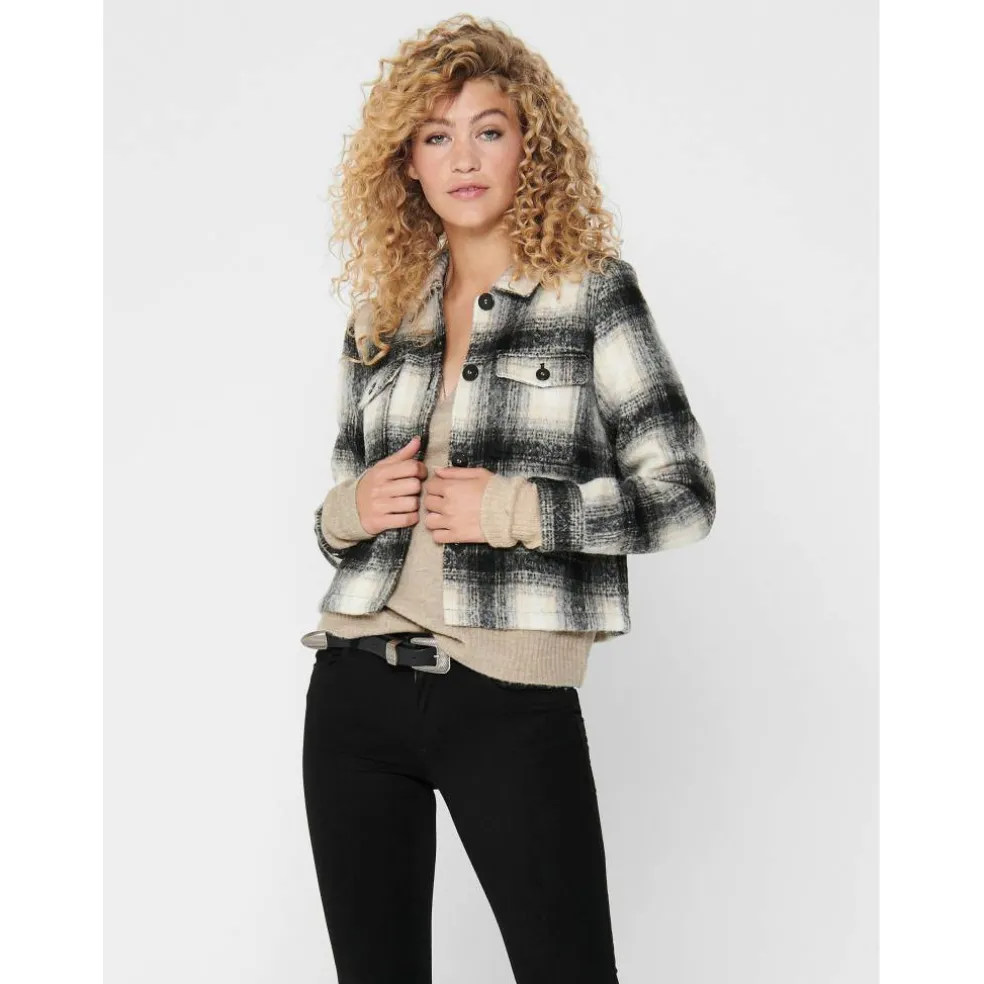 Women's Lou Check Long Sleeve Overshirt