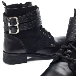 Women's Mauvaise Leather Block Heel Ankle Boots