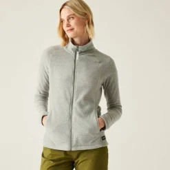 Womens Mayse Long Sleeve Marl Funnel Neck Full Zip Fleece