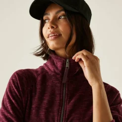 Womens Mayse Long Sleeve Marl Funnel Neck Full Zip Fleece