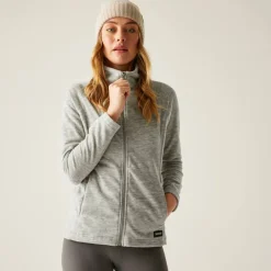 Womens Mayse Long Sleeve Marl Funnel Neck Full Zip Fleece