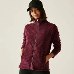 Womens Mayse Long Sleeve Marl Funnel Neck Full Zip Fleece