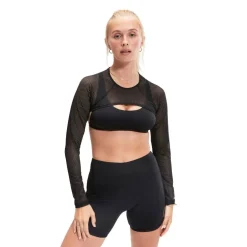 Women's Mesh Long-Sleeve Performance Gym Top