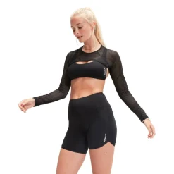Women's Mesh Long-Sleeve Performance Gym Top